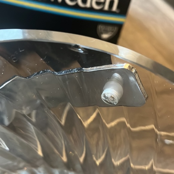 Vintage Orrefors Sweden Crystal Ice Bucket with tongs - Picture 5 of 5